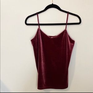 A new day velvet camisole tank top